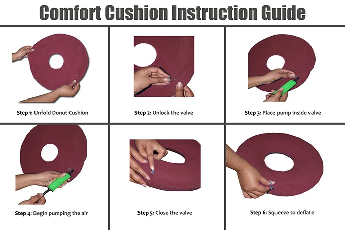 Pain Relief Doughnut Pillow, Super Comfort Round Ring Butt Cushion for Postpartum Pregnancy