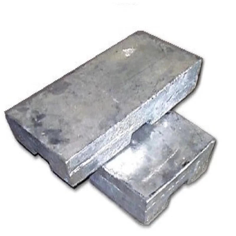 Хит продаж, высококачественные слитки из чистого цинка, серебристые металлические слитки из цинка 99.995% от китайского производителя