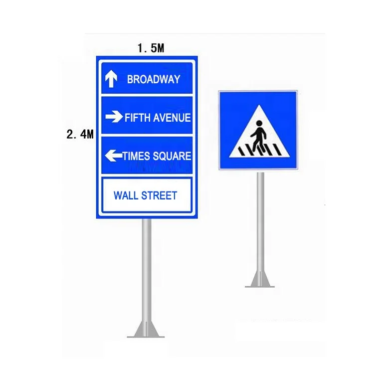 Factory customized equipment road sign,malaysia french road guide sign