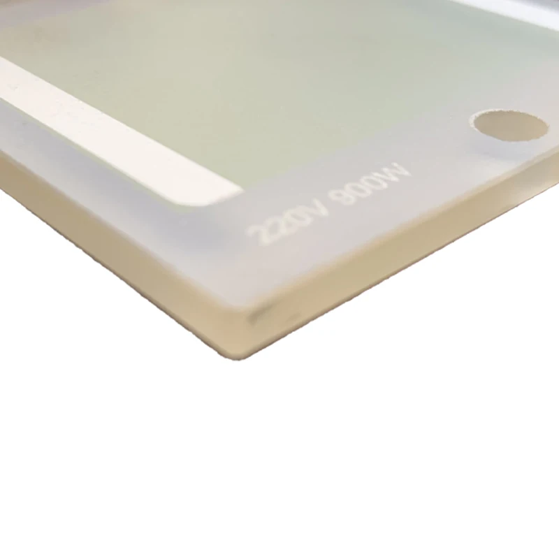 Customizable size glass-ceramics panel high temperature ceramic heated glass panel for Electric kettle steamer heating