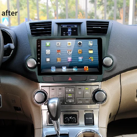 10 Inch Android 2 Din Car Multimedia Player Radio GPS Navigation Universal Stereo With Camera for TOYOTA 2009-2014 Highilander