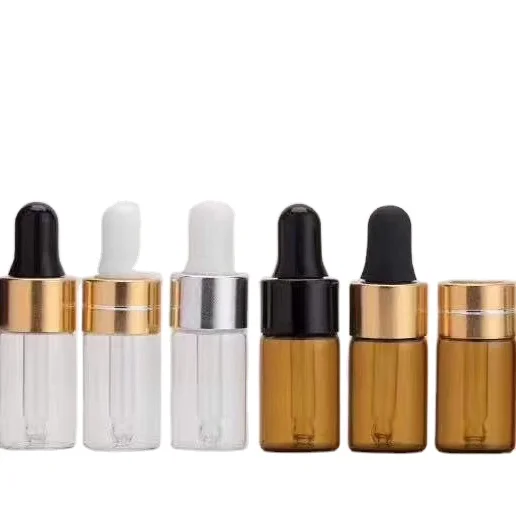 2ml 3ml 5ml 7ml 10ml Clear Or Amber Empty Glass Bottle Vial For Medical Or Cosmetic