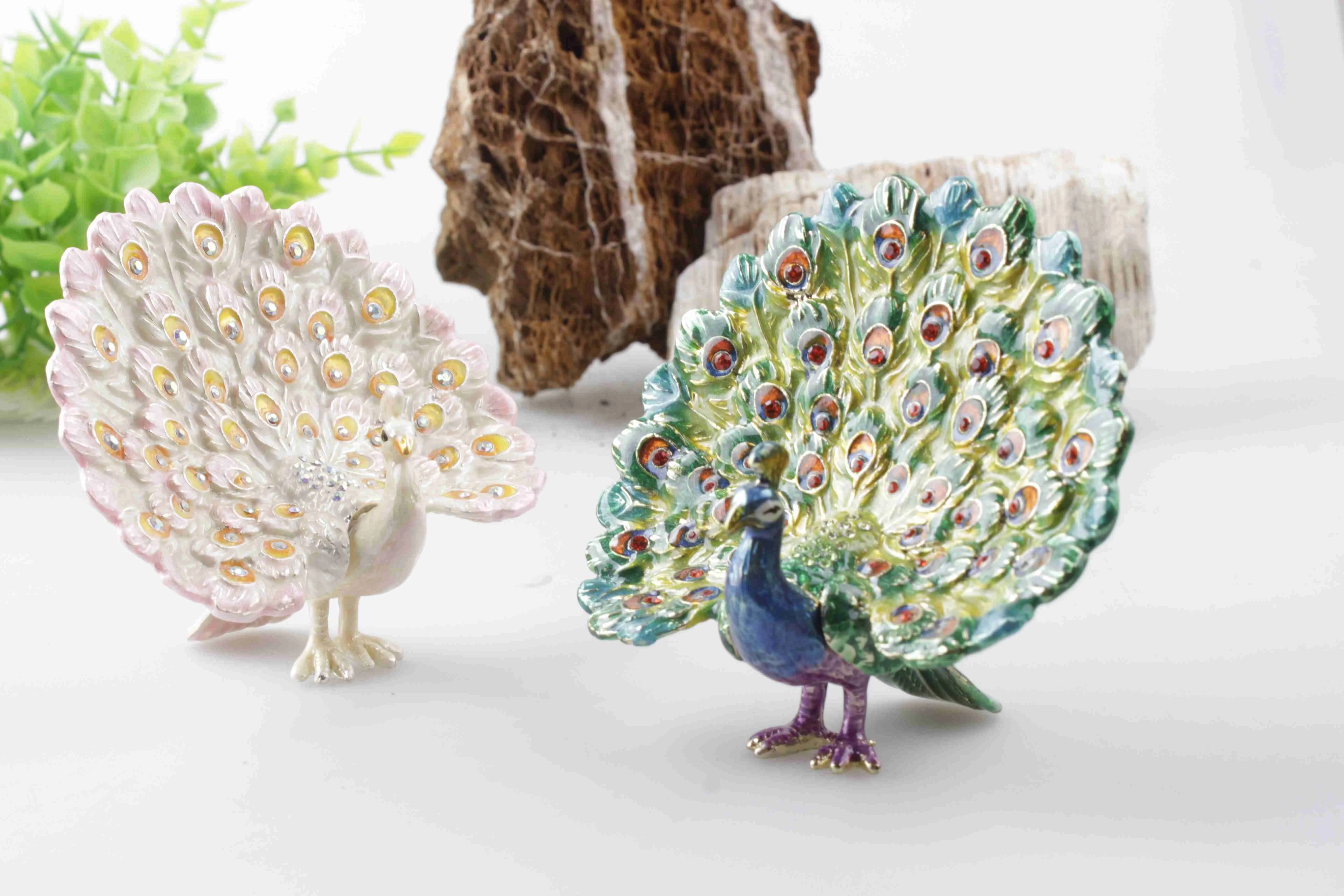 Лидер продаж 2021, роскошная шкатулка для ювелирных изделий, подарочные коробки, изысканная коробка для украшений с павлином