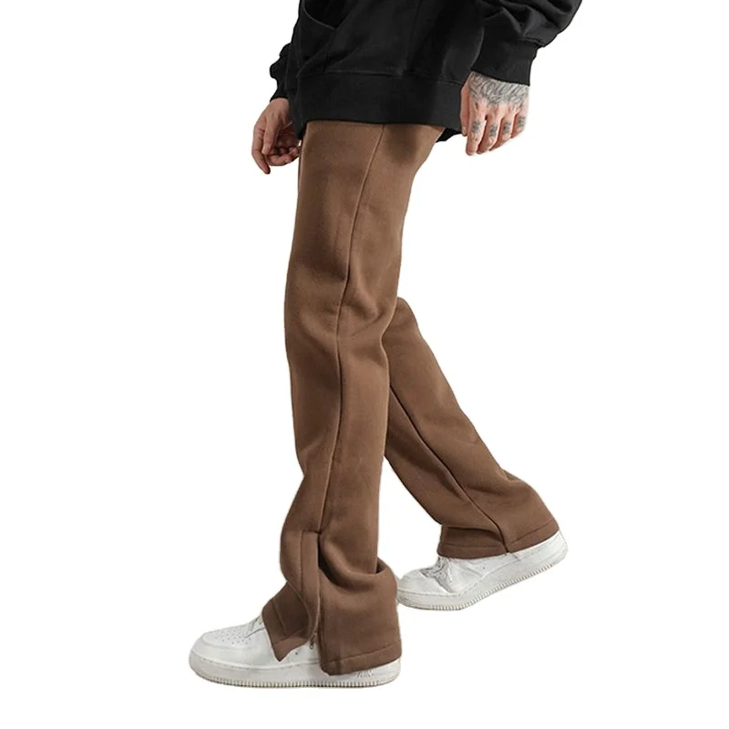 Custom Joggers Sweatpants Men and Women Drawstring Solid Casual Sweat Pants Baggy Track Unisex Puff Print Stacked Pants