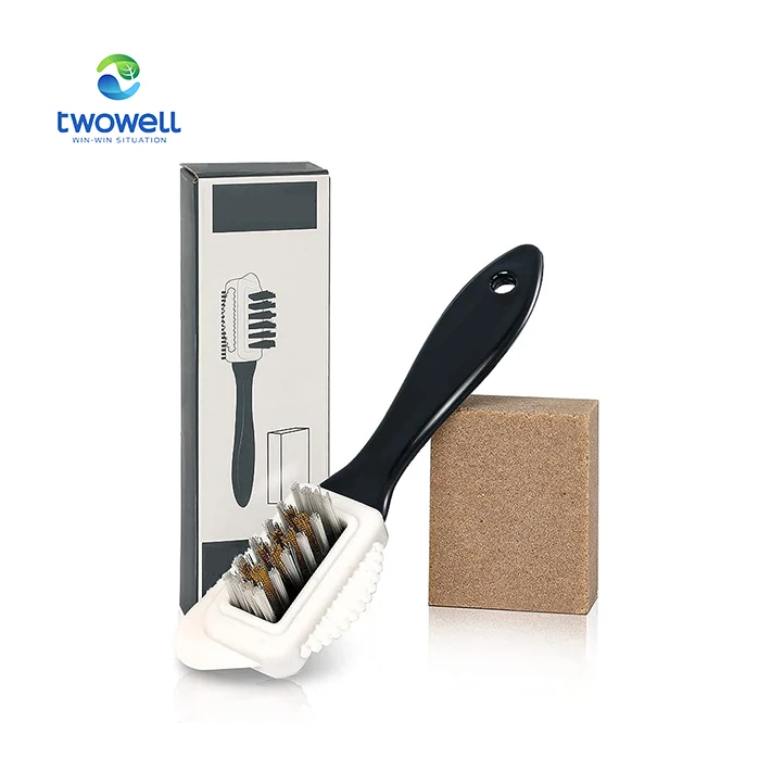 Hot Sell Custom Oem Magic Eraser Sponge Shoe Brush Pp Silk Wood Sneaker Shoes Cleaning Brush