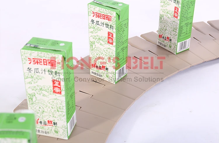 Hongsbelt HS-880TAB-K600 Transfer plastic chains Tabletop Chain for Beverage Industry