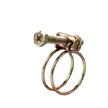 
two wires mesh fastener clamps without nut for automobile 