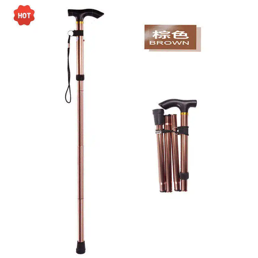 Adjustable Elderly Walking Cane Old Man Portable folding Fashionable Walking cane