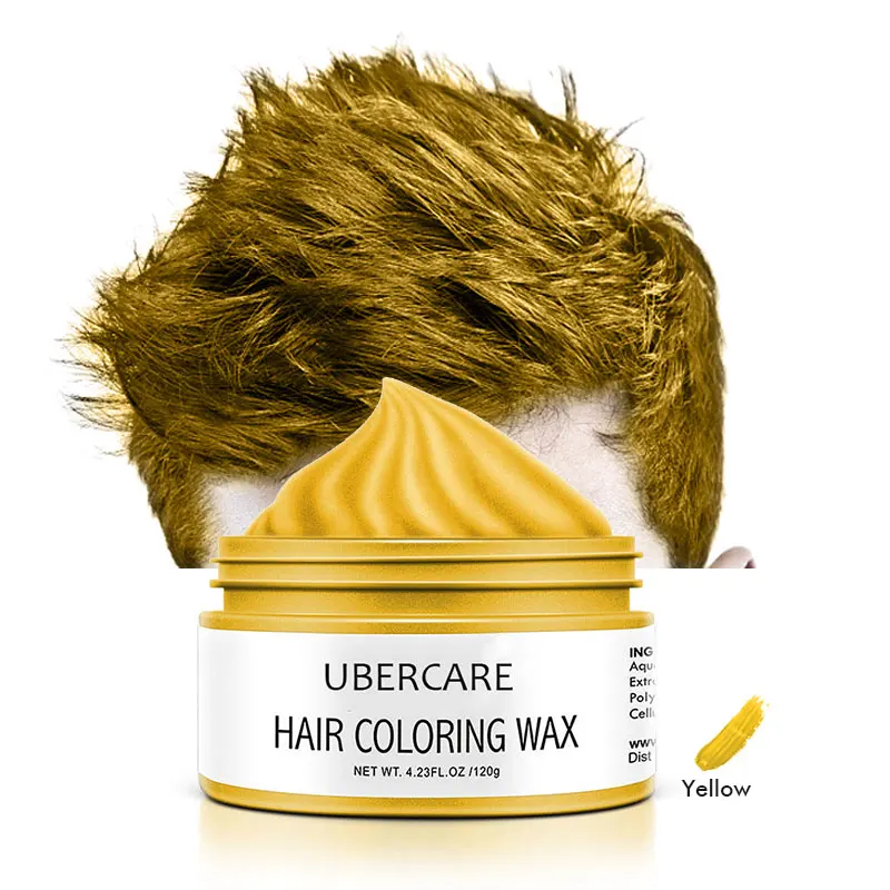 Factory Price Private Label Available Fashion Gummy Hair Wax Styling Temporary Hair Color Wax