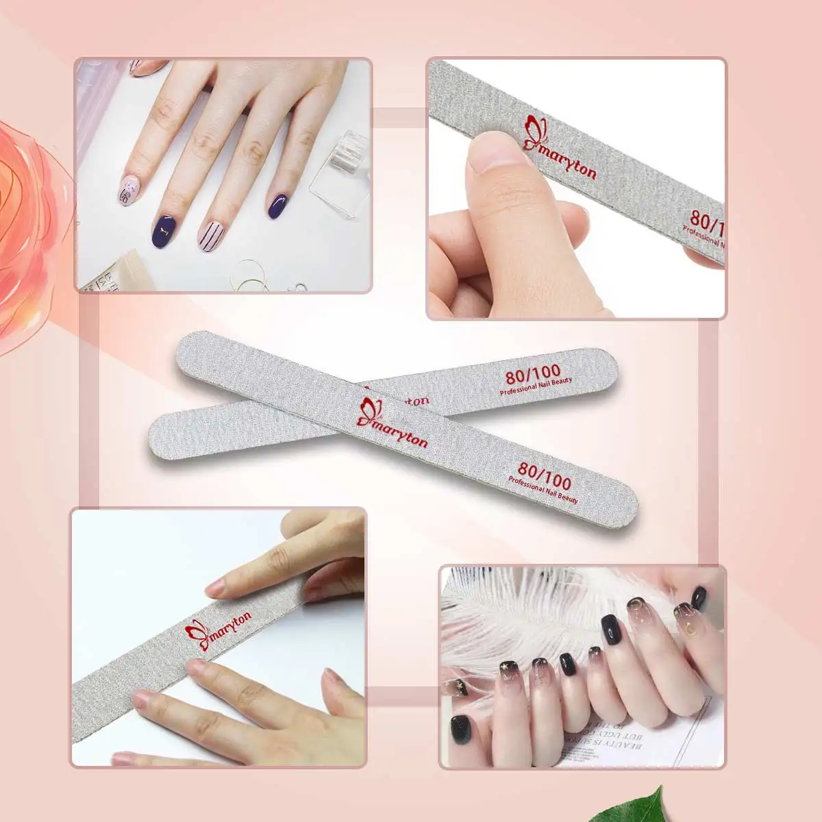 Glass Nail File Suppliers Mini Manicure Disposable  Nail File Set