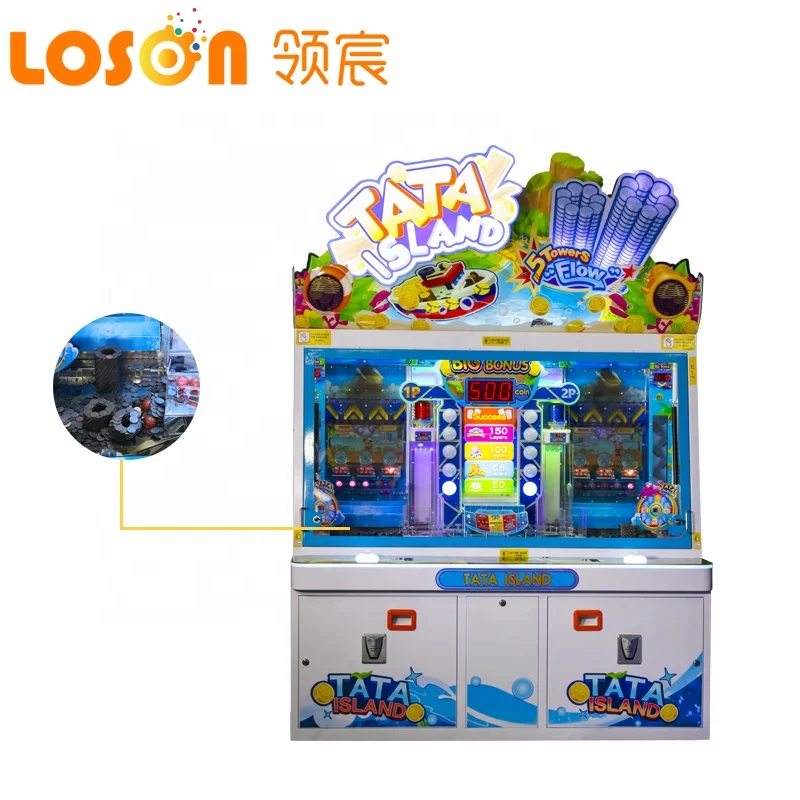 Push Coin Game for the Mall Arcade Two People Can Play Fun Game Coins Can Be Customized Change Sticker LOGO
