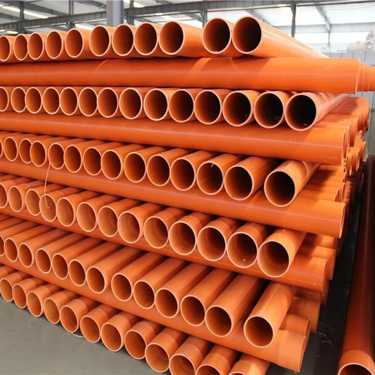 3 inch 100mm Thin Walled Plastic MPP Pipe Orange Modified Underground Cable Sleeve Conduit