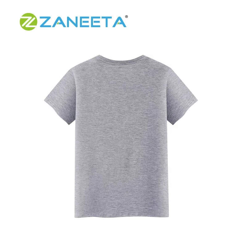 Sublimation Printing Blank 100% Polyester O-Neck Gray Polyester Plus Size Men Polyester T-shirt Blank