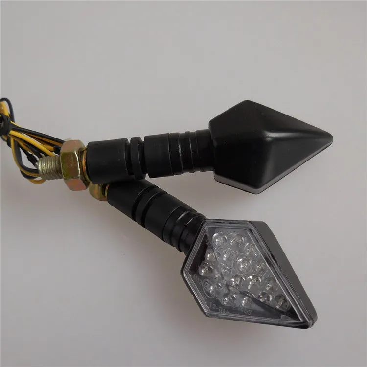 Motorcycle led indicator lights star style 12V road safety led warning turning  lights winker for electric bikes scooter