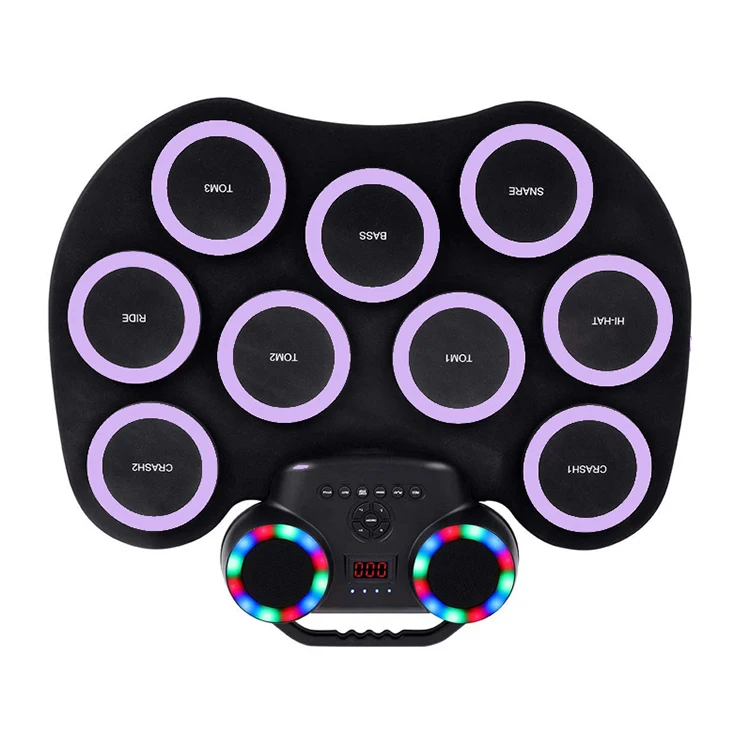 Portable Educational Toys 2020 Bateria Electronica Electronic Drum Set Drum Mic Set Drums