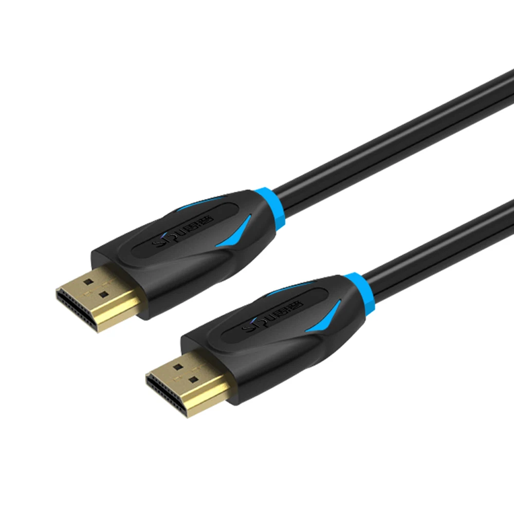 Molded plastic Premium factory price male to male black 4K hdmi to hdmi cable 0.5m up to 30M