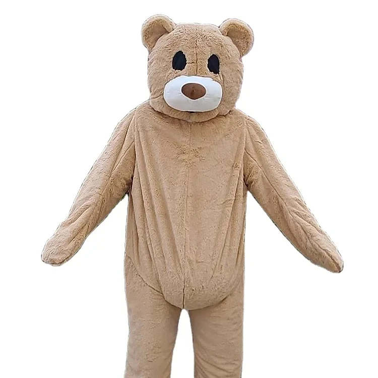 Teddy bear funny bear cartoon doll costume Halloween mascot compressible cosplay performance mascot costume