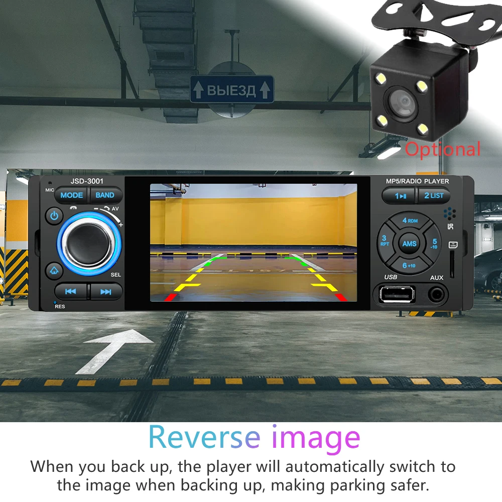 auto multimedia recorder mp5 player system car video with camera