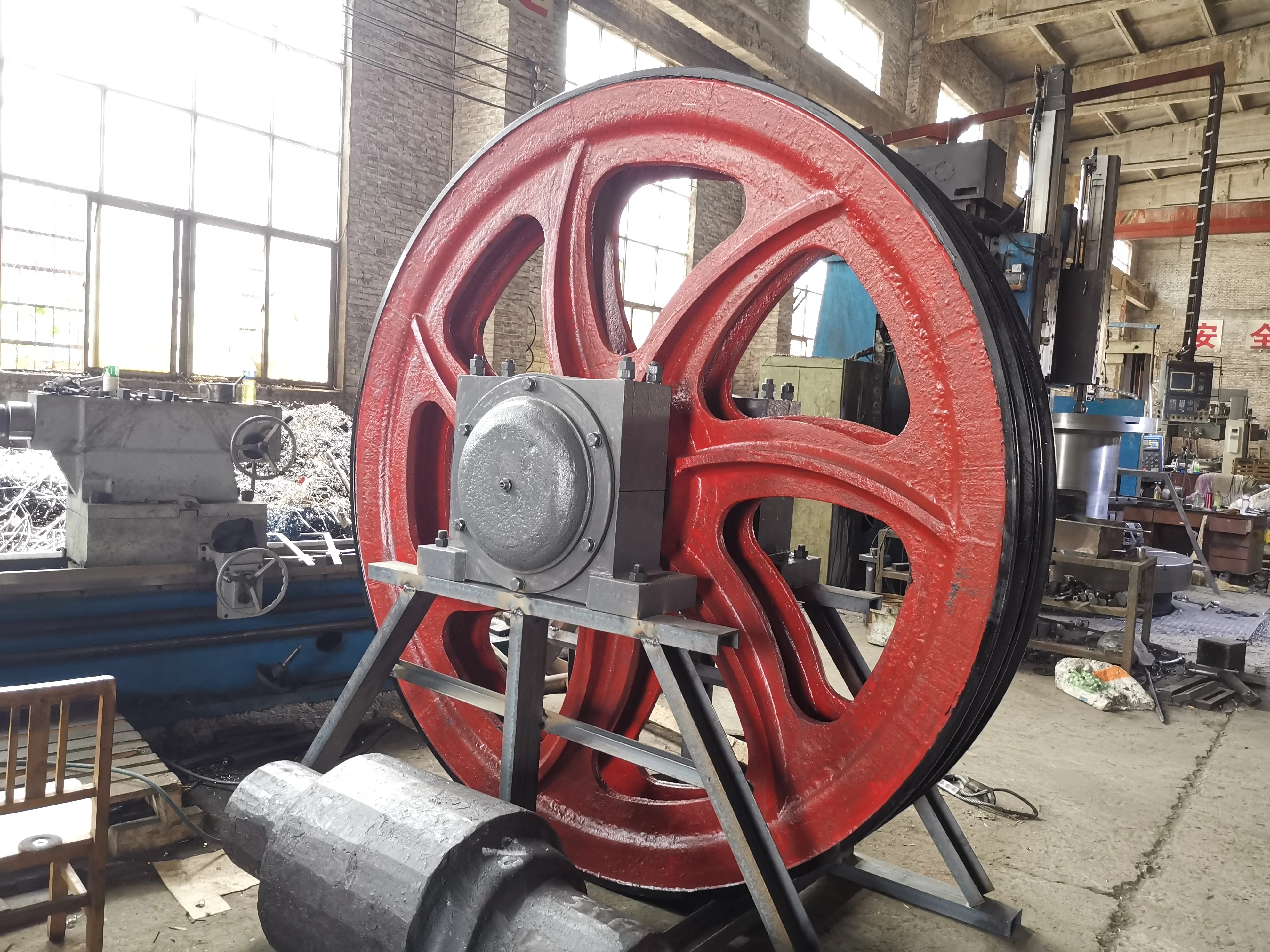 Mine Hoist Guide Wheel Device Head Sheave Pulley Guide Pulley