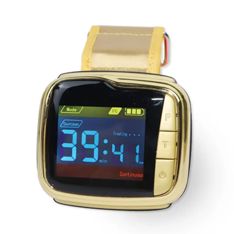 650nm Laser Therapy Wrist Watch for Diabetes Cure Hypertension Blood Purification