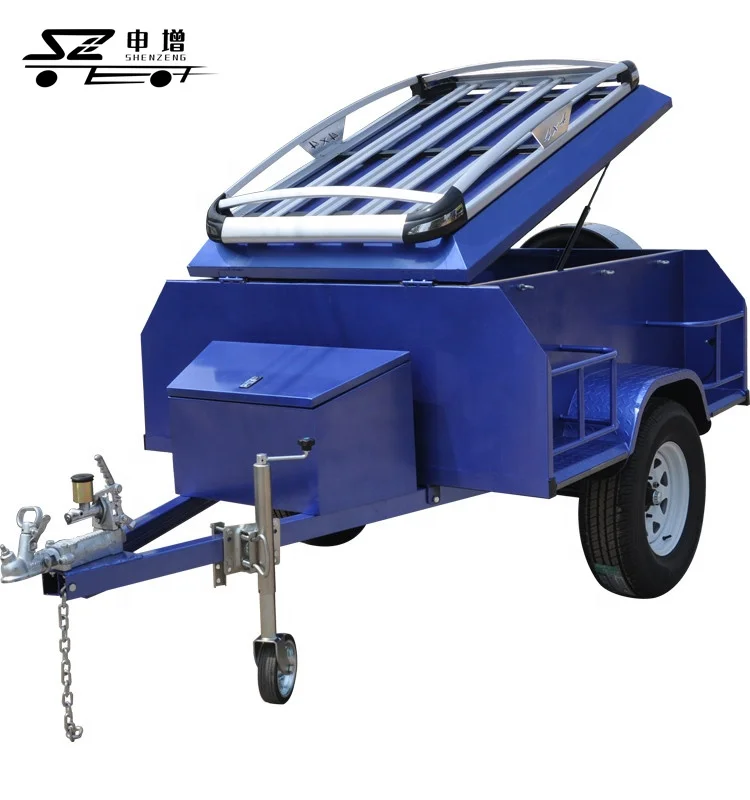 Customized size small motorcycle trailer off road camping trailer for sale