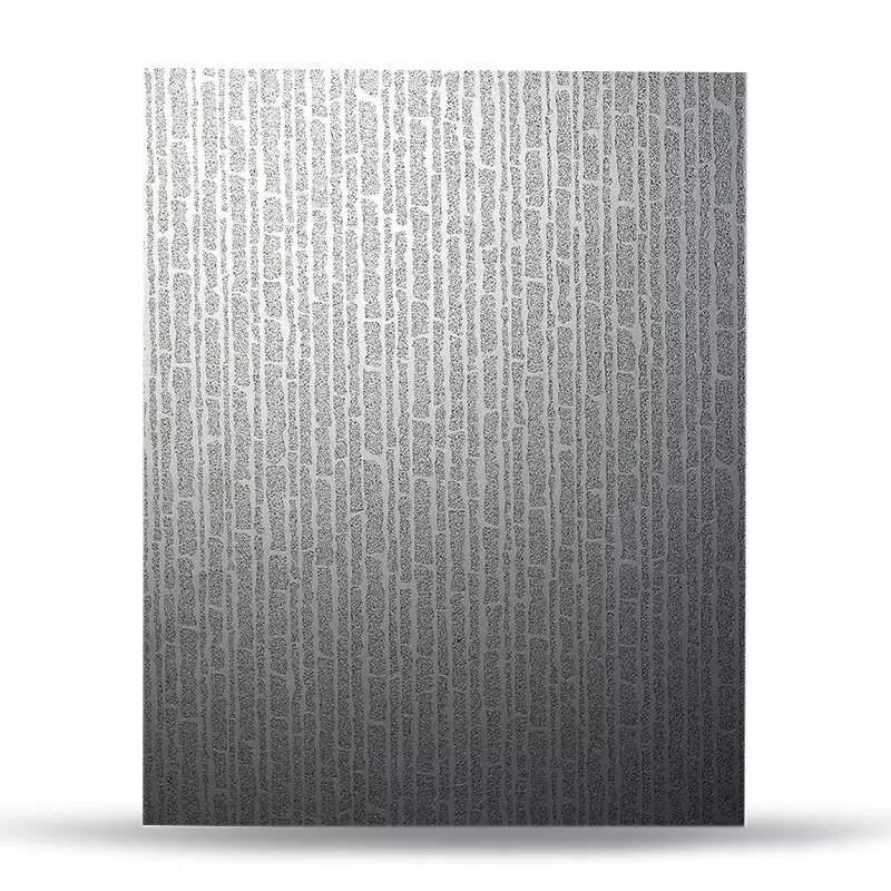 Bamboo Pattern 201 304 316 Wholesale Deep Brushed Etched Color Embossed Stainless Steel Sheets For Elevator Door Cabin Plates