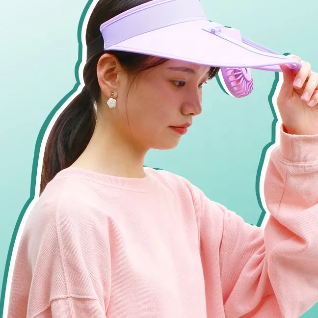 Latest Design Mulit Color Baseball Cap Sports Hat Cap with Fan 3 Speed Adjustable Fan Cap