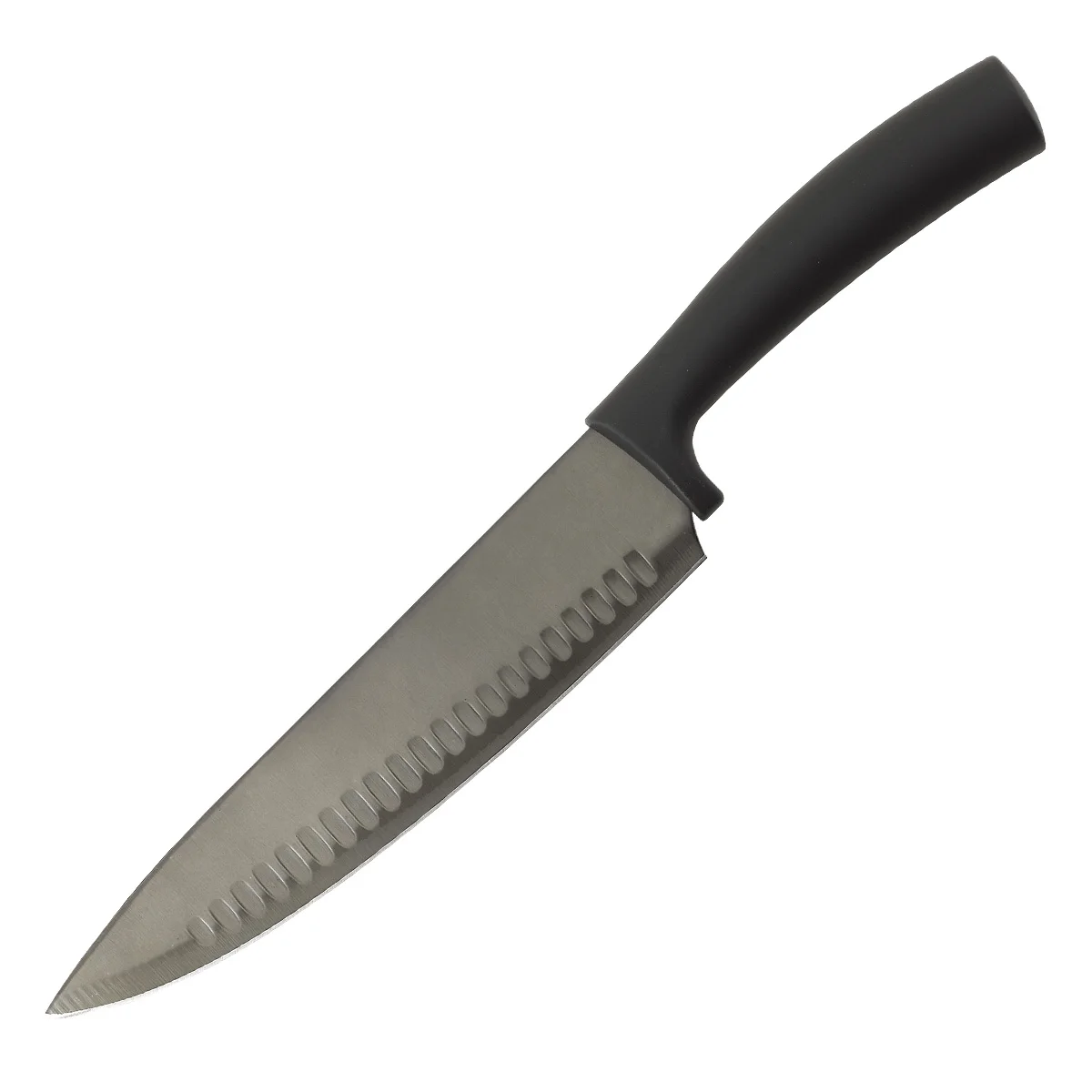 
Professional New Design Black Coating Blade TPR Handle 7 Pieces Kitchen Knife Set with PP Block 