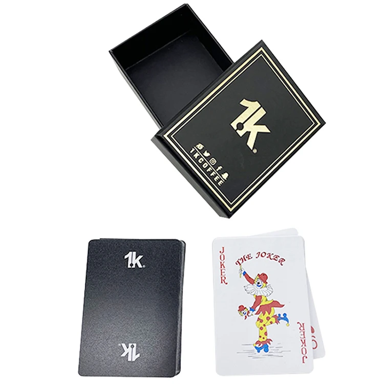 custom Plastic Poker cards Deck printing Gift Durable Waterproof Gold Foil PVC Playing Card Wholesale Plastic Playing Card