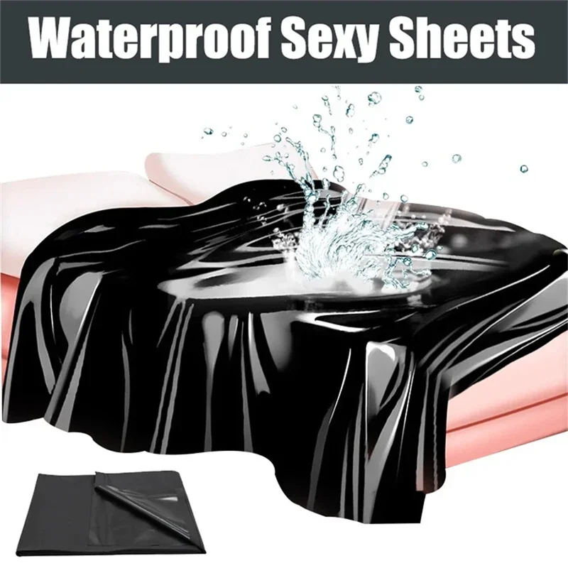 Waterproof Adult Sex Bed Sheets For Sex Game Lubricants Waterproof Bed Cover Couple Flirt Wetlook Bondage BDSM Wet Play