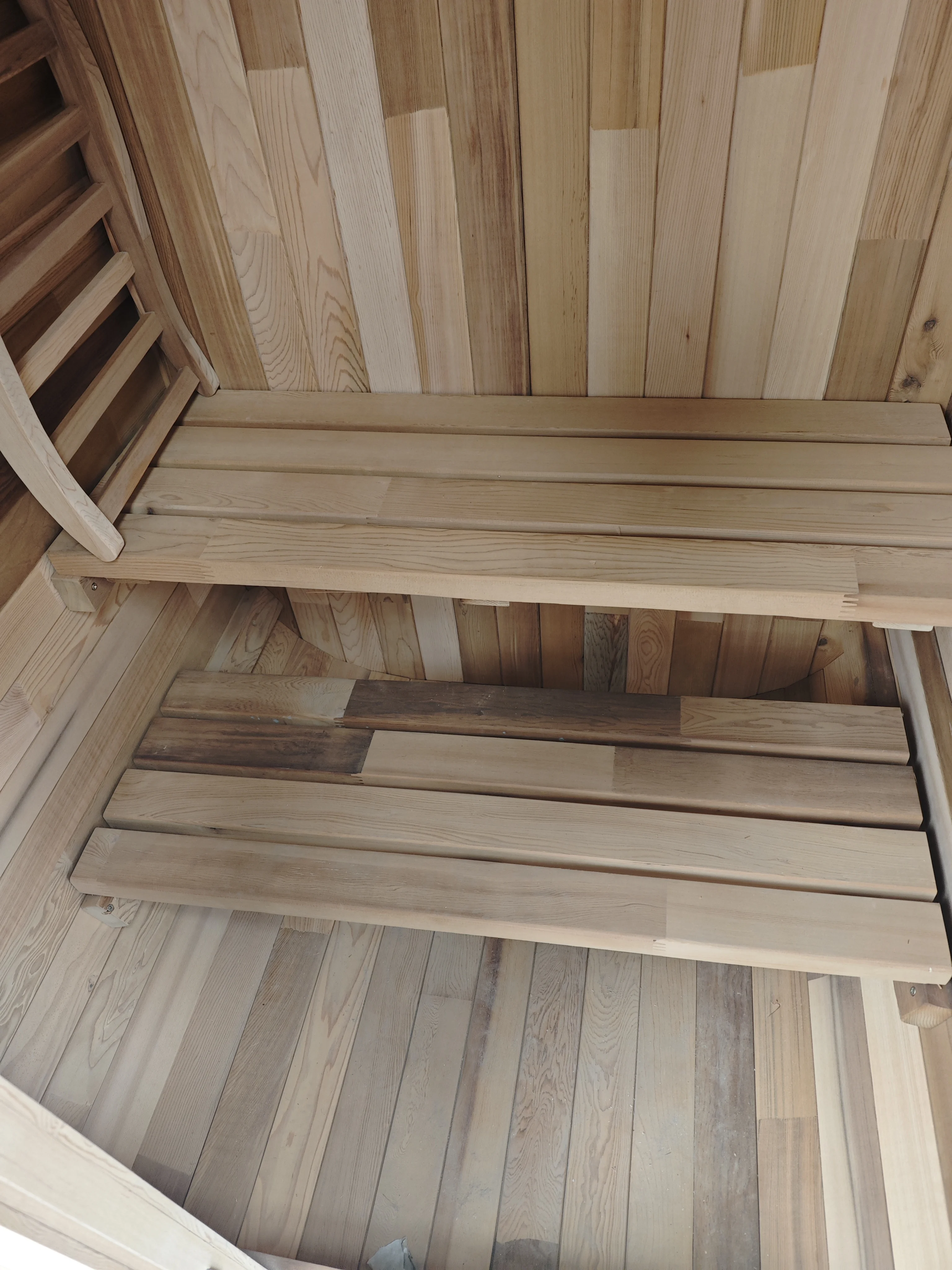 1 Person Square Cedar Sauna Outdoor Steam Sauna Room Cube Sauna with 6KW Harvia Heater