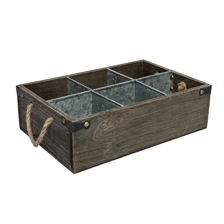 
Sitting room dinner table centrepiece organize caddy small wood crate 
