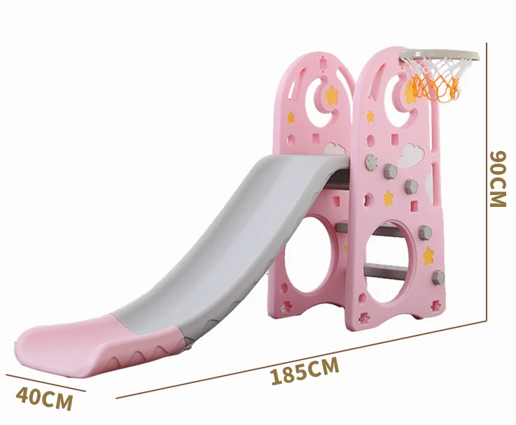 Indoor Plastic Panda Swing and Slide for Children