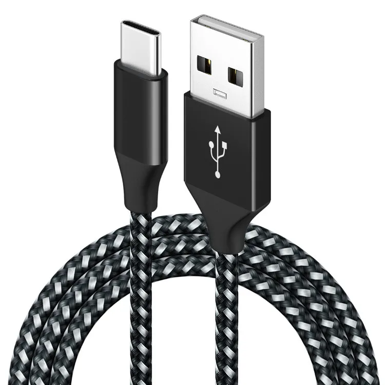 Nylon Braided 3A Fast Charging USB C Cord Type C Cable for Samsung Galaxy Xiaomi Huawei