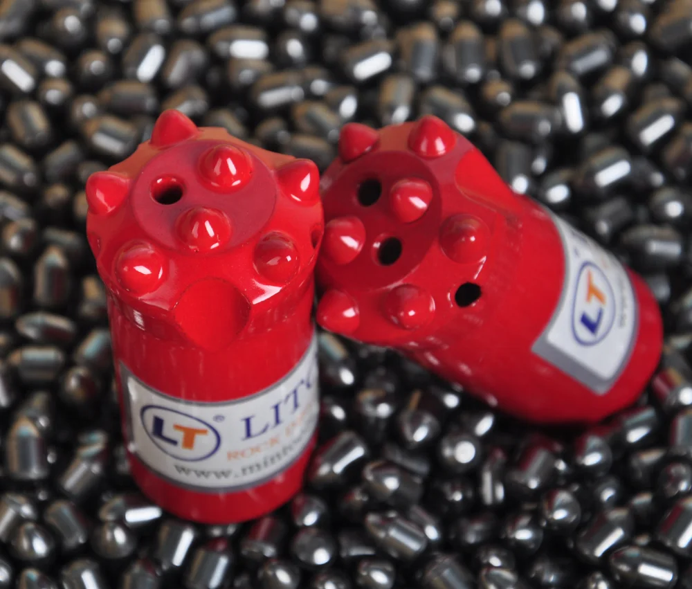 38mm 4 & 5 & 6 & 7 & 8 buttons 7/11/12 degree tapered diamond tip core button bit