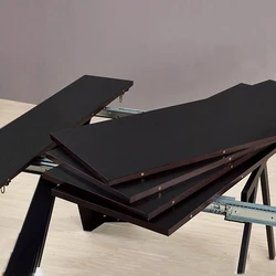 Nordic Classic Vintage Dining Room Furniture Wooden Extendable Dining Long Table For Event