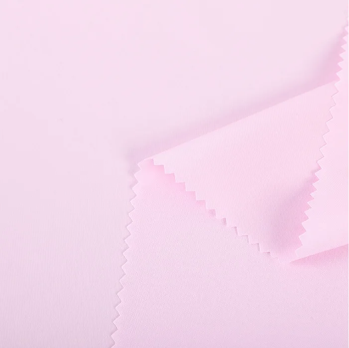 High Quality Solid Color Stretch Bamboo Fiber Fabric Weaving Polyester Fiber Fabric For Professional Wear