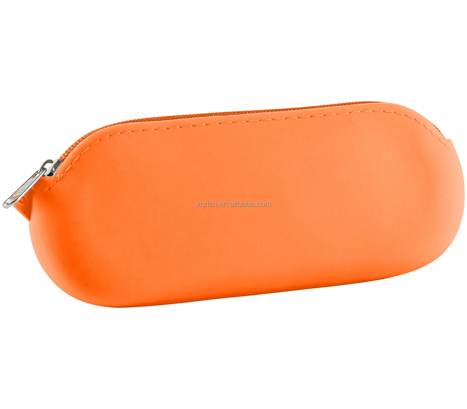 Silicone glasses case with a soft touch feel secure zipper and lanyard point suitable for safe storage of spectacles protection