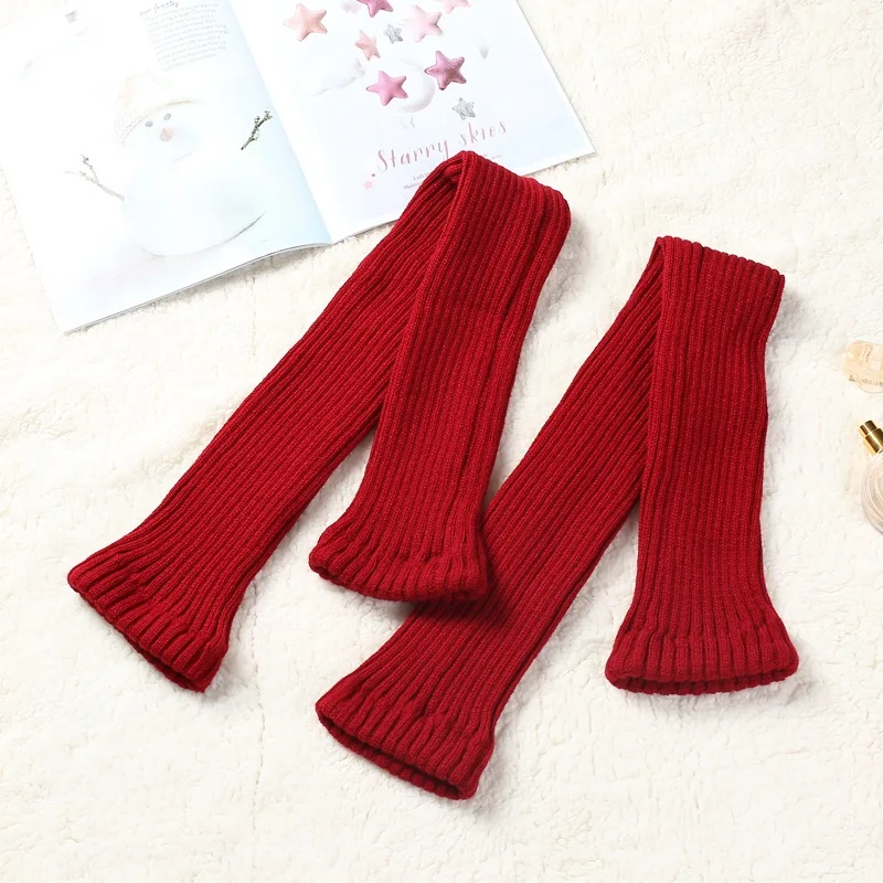 Beautiful yoga non slip dance sock slouch knee high knitted stockings girl winter warm knit socks