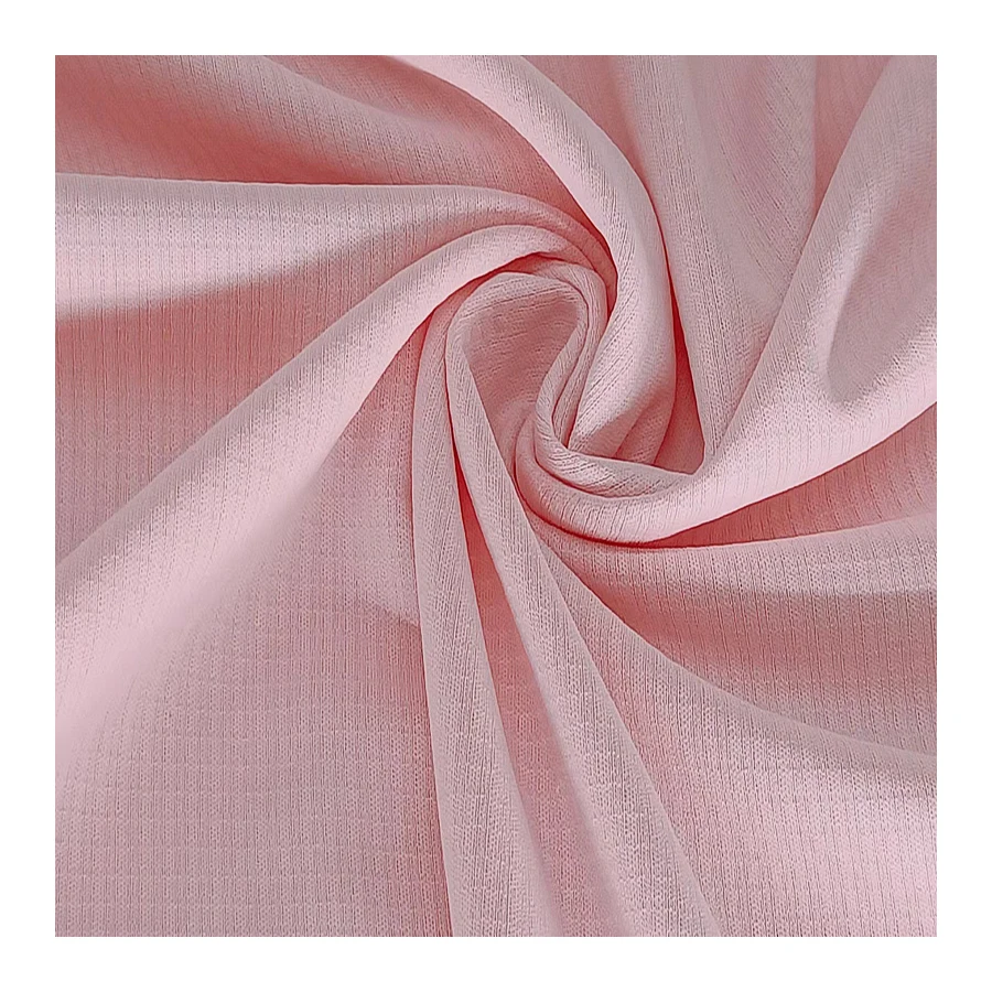 Hot Sale Whole Sale Price 100% Polyester Light Weight Waffle Jacquard Knitted Fabric For Sportswear