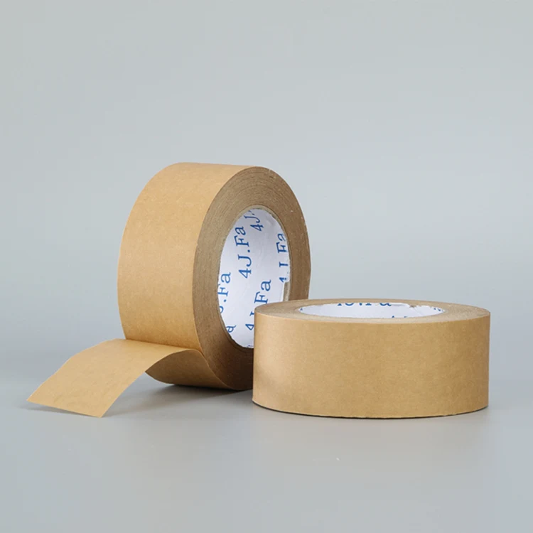 Water Activated Self Adhesive Reinforced White Kraft Recycled Paper Tape