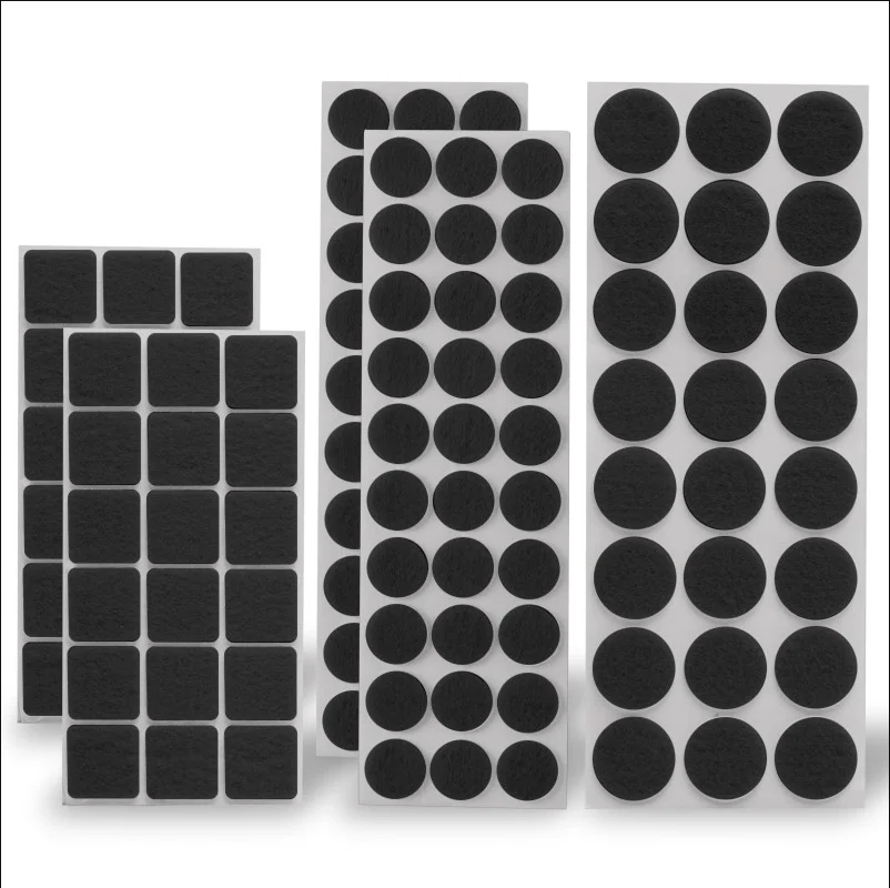 Strong Adhesive Felt Furniture Pads / Chair Table Sofa Cabinet Leg Pads Floor Protector Anti Slip Pads
