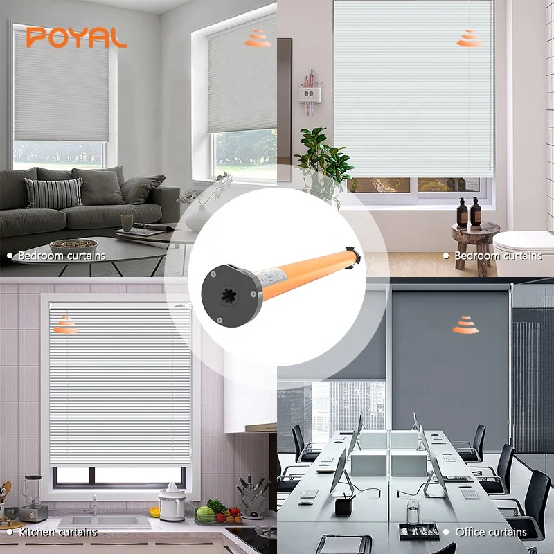Tuya Motorized AC Tubular Motor Shutter Lithium Battery Drive for blinds