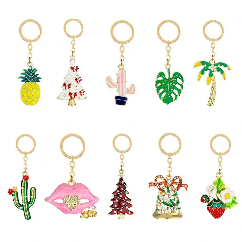 Hot Sale Cartoon  Character Keychains Lovely Key Bag Car Pendant Key Chain Woman Child Girl Toy Key Ring