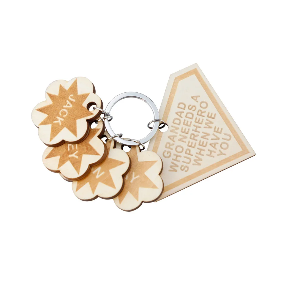 Custom Name Wooden Ornament Pendant Decorative Accessories