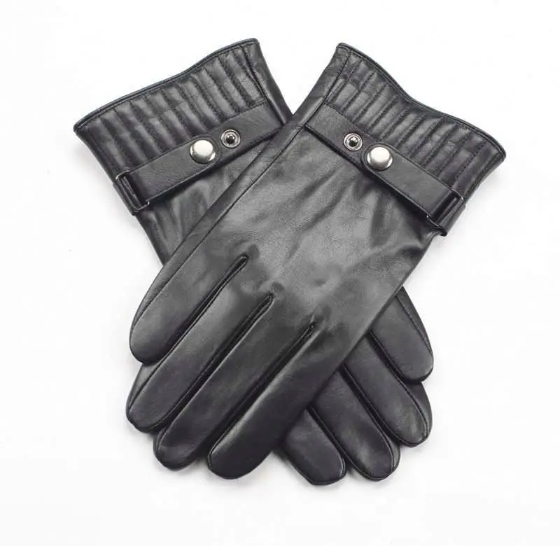 China manufacturer factory price custom made natural leather gloves fur ball warm winter gloves