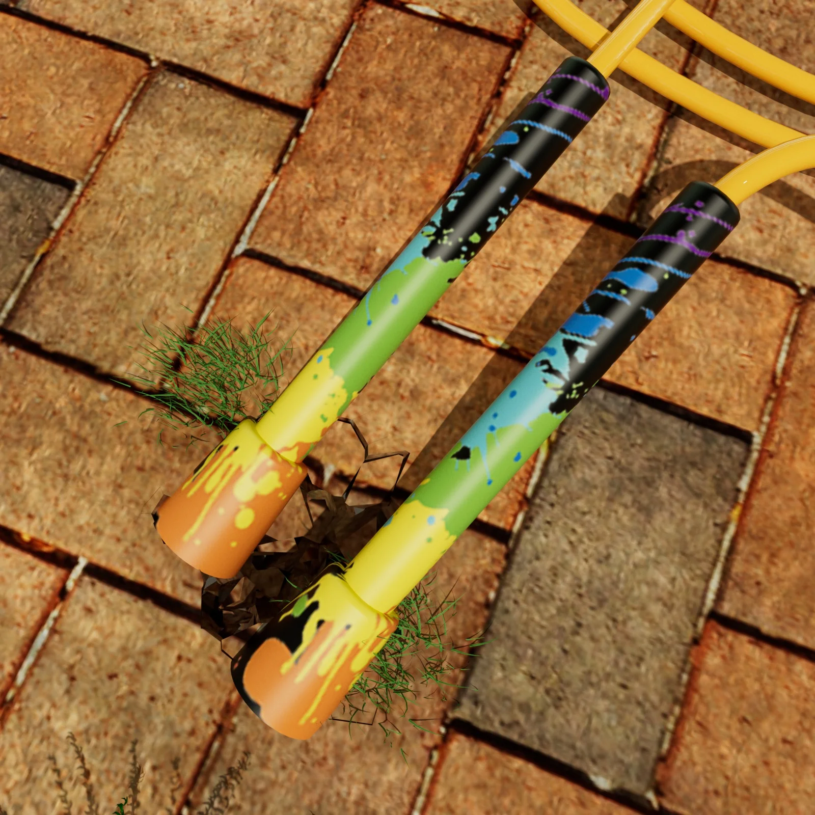 Custom PP material durable beads jumping ropes with non-kink PVC cords for man women beginners