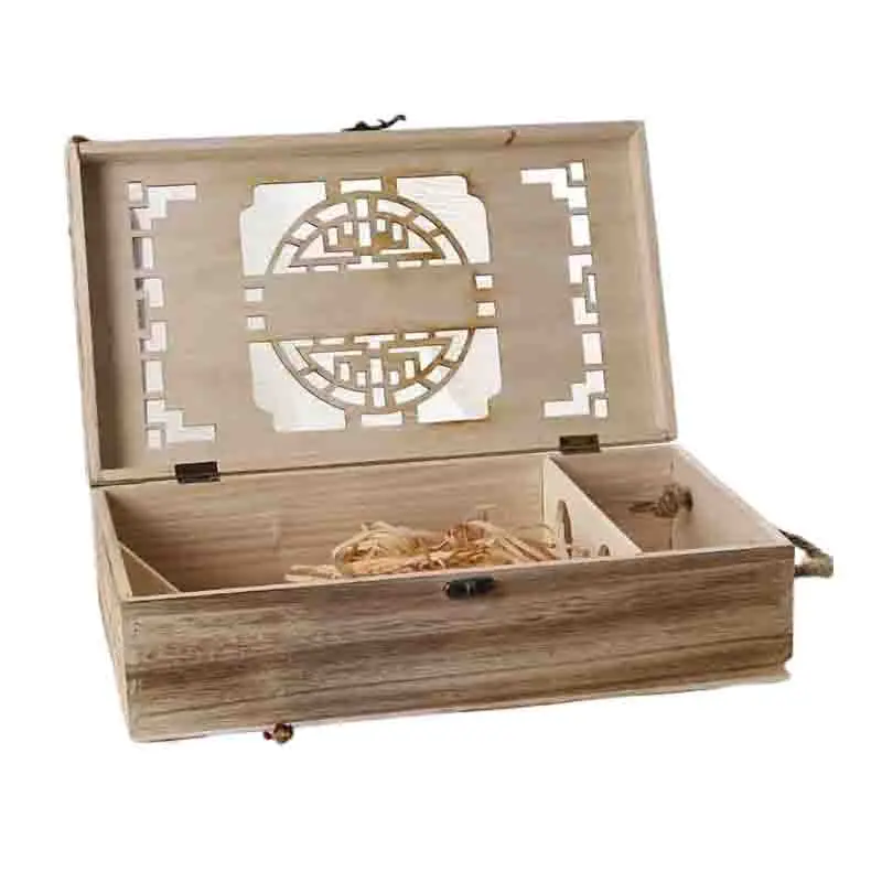 Personalized Engraved Christmas Vintage Wedding Gift Wooden Wine Box
