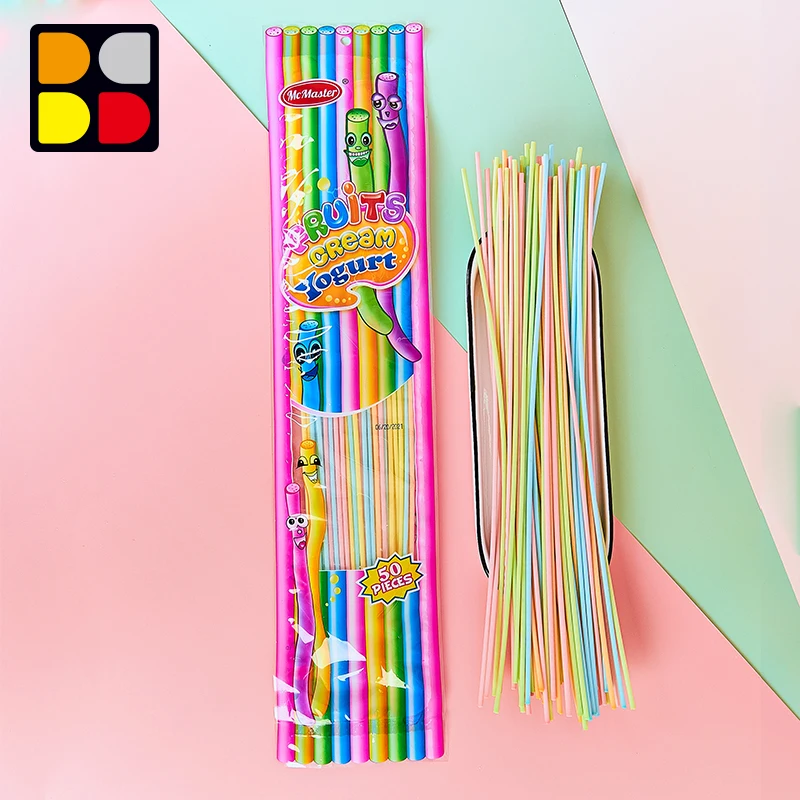 FRUIT FLAVOR CANDY LONG CC SOUR STICK CANDY 240G IN BAG