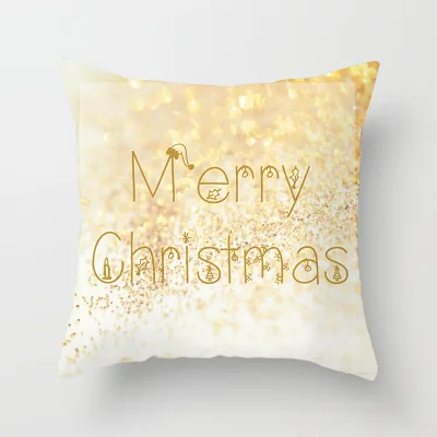 Christmas Peach-leather Fabric Pillow Home Sofa Cushion Christmas Decoration
